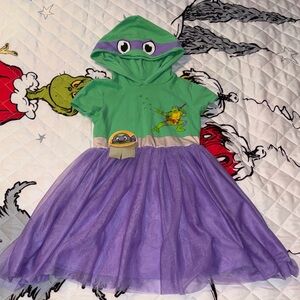Nickelodeon Green and Purple Ninja Turtle Costume Dress
